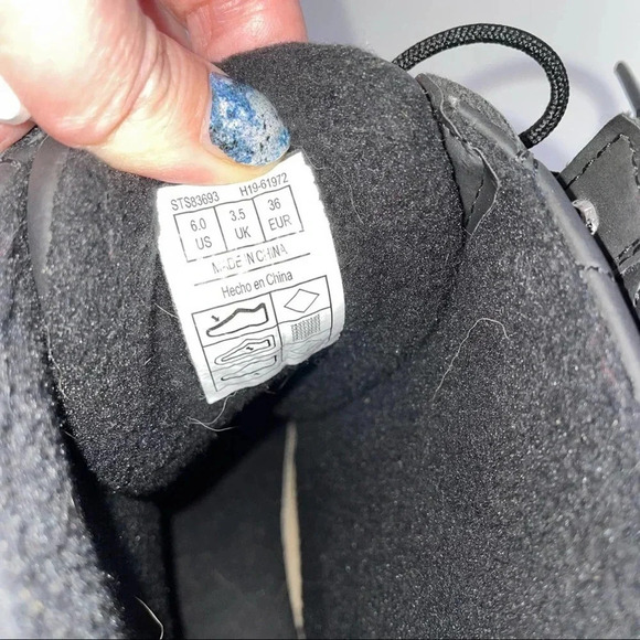 NEW Sperry Top Sider Gosling Quilted Duck Waterproof Black Lace Up Boots Size 6 - Picture 7 of 8